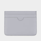 Card case - AMI Paris - Leather - Blue