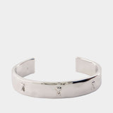 Hammered Ami De Coeur Bracelet - AMI Paris - Metal - Silver