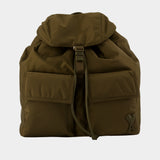 Marcel Rucksack - AMI Paris - Nylon - Khaki