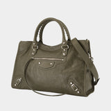 Le City Medium Purse - Balenciaga - Leather - Green