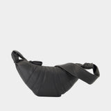 Small Croissant Crossbody - Lemaire - Leather - Black