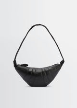 Medium Croissant Crossbody - Lemaire - Leather - Black