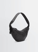 Large Croissant Crossbody - Lemaire - Leather - Black