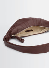 Small Croissant Crossbody - Lemaire - Leather - Brown