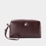Ac Beauty Pouch - Courreges - Cotton - Burgundy