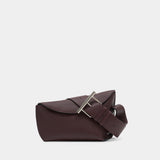 T-Bar Sling Crossbody - Alexander McQueen - Leather - Burgundy