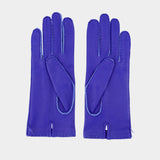 Gloves - AMI Paris - Leather - Blue