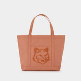 Fox Head Large Shopper Bag - Maison Kitsune - Cotton - Pink