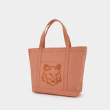 Fox Head Large Shopper Bag - Maison Kitsune - Cotton - Pink