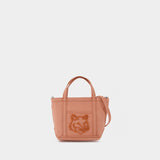 Fox Head Mini Shopper Bag - Maison Kitsune - Cotton - Pink