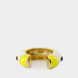 Le Bracelet Rayures - Jacquemus - Metal - White/Yellow