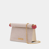 La Petite Pochette Rond Carré - Jacquemus - Cotton - Beige