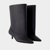 Tourni Ankle Boots - Jacquemus - Leather - Black