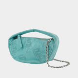 Baby Cush Bag in Blue Leather