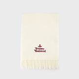 30x180 Scarf - Vivienne Westwood - Wool - White