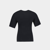 Logo T-Shirt - Courreges - Cotton - Black