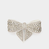 Crystal Embellished Bow Hair Clips - SELF PORTRAIT - Synthetic - White