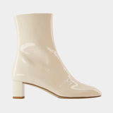 Millie Ankle Boots - Aeyde - Leather - White