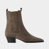 Agata ankle boots - Aeyde - Leather - Greige