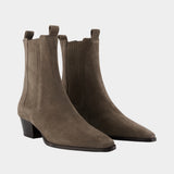 Agata ankle boots - Aeyde - Leather - Greige