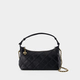 Fleming Clutch - Tory Burch - Leather - Black