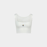Cropped Rib Top – Vivienne Westwood – Viscose – White