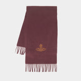 30x236 Scarf - Vivienne Westwood - Wool - Burgundy
