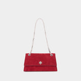 Kira Turnlock Shoulder Bag - Tory Burch - Leather - Red