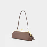 Kisslock Frame 30 Shoulder Bag - Coach - Leather - Brown