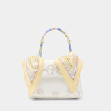 Floral Mini Bag - SELF PORTRAIT - Linen - Ivory