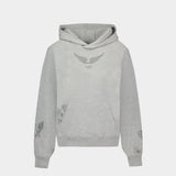 Georgy Mo Multicusto Strass Sweat Top - Zadig & Voltaire - Cotton - Grey