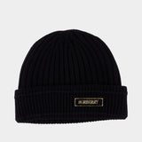 Beanie - Burberry - Wool - Black