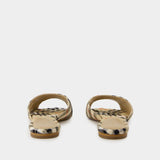 Lf Mews 05 Sandals - Burberry - Linen - Beige