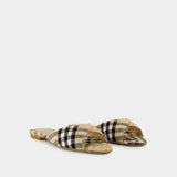 Lf Mews 05 Sandals - Burberry - Linen - Beige