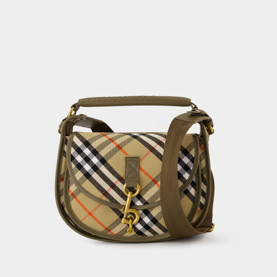 Small B-Clip Messenger Crossbody - Burberry - Synthetic - Beige