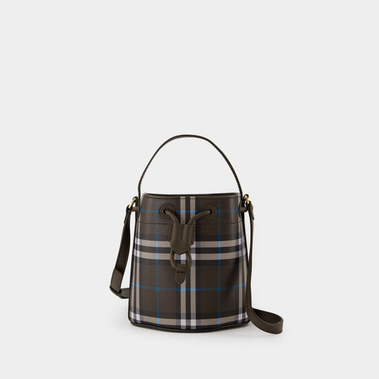 Mini Drawstring Crossbody - Burberry - Synthetic - Grey