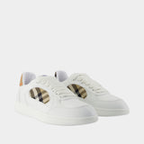 Mf Terrace Mix Sneakers - Burberry - Leather - White