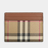 Ls Sandon Card Holder - Burberry - Synthetic - Multicolor