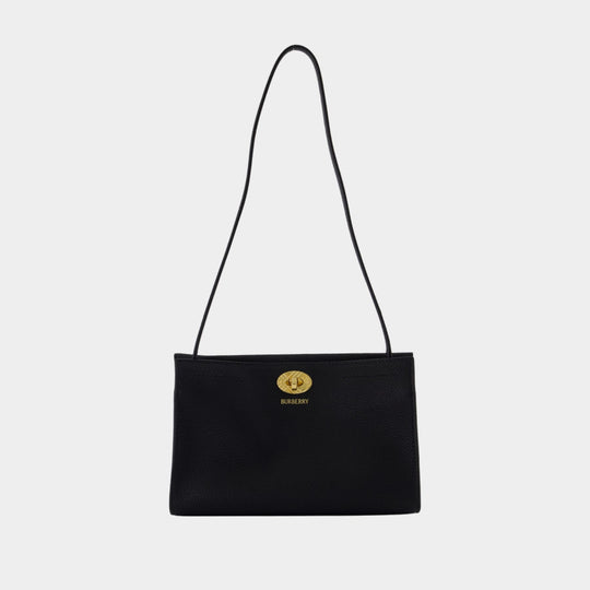 Cotswolds Shoulder Bag - Burberry - Leather - Black