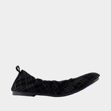 Baby Ballerinas - Burberry - Leather - Black