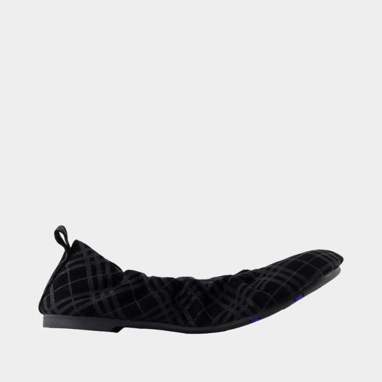 Baby Ballerinas - Burberry - Leather - Black