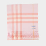 Giant Check Scarf - Burberry - Wool - Pink