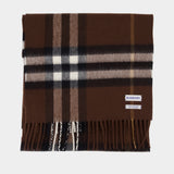 Giant Check Scarf - Burberry - Wool - Brown