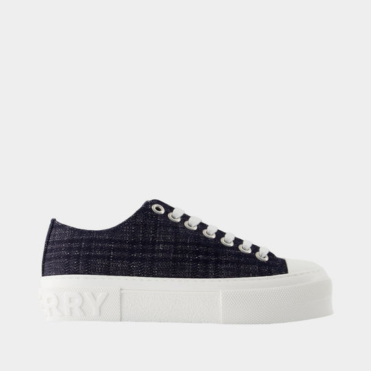 Jack L Low Sneakers - Burberry - Cotton - Blue