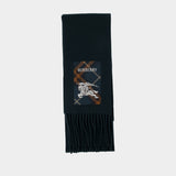 Mu Solid Label Scarf - Burberry - Cashmere - Green