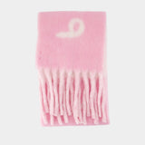 Mu Text Scarf - Burberry - Wool - Pink