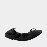 Lf Fawn 05 Ballerinas - Burberry - Leather - Black