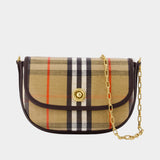 Ls Highlands Chain Mini Crossbody - Burberry - Cotton - Beige