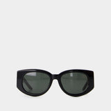 Wave Sunglasses - Casablanca - Acetate - Black