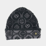 Fluffy Monogram Beanie - Casablanca - Nylon - Grey